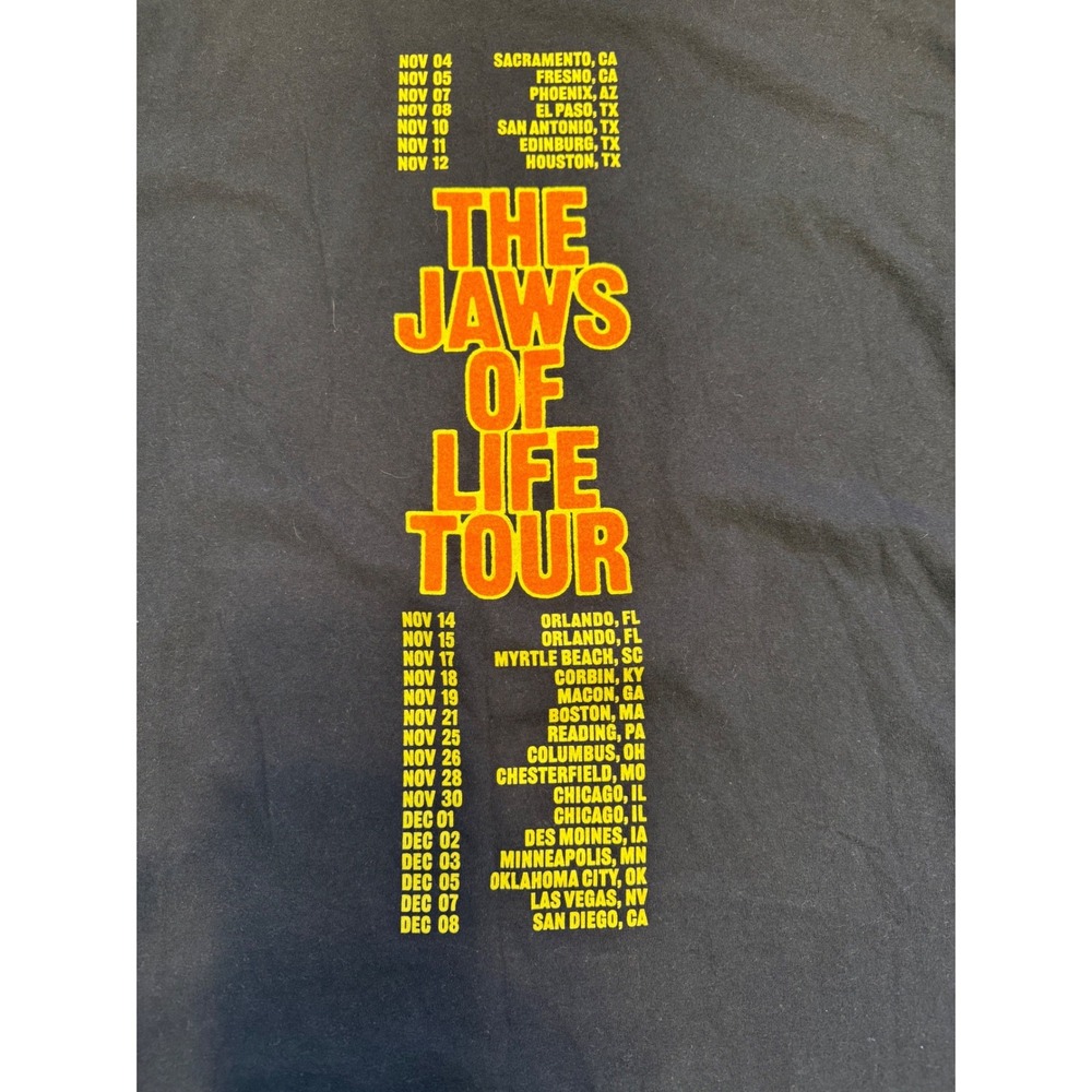 Pierce The Veil The Jaws of Life Tour Shirt Mens 2XL Comfort Colors Black Tee - Picture 7 of 7